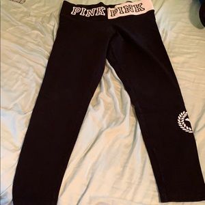 victorias secret pink yoga leggings